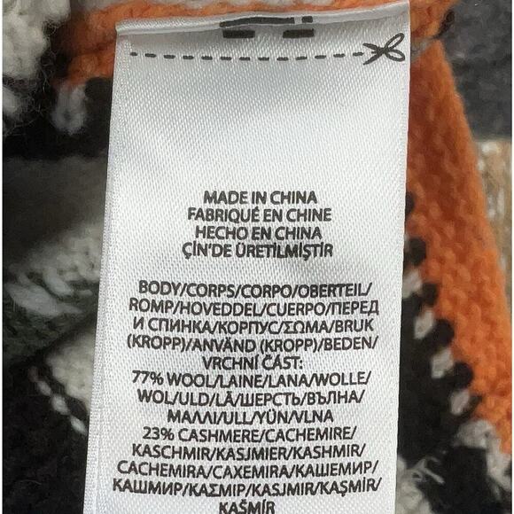 Polo Ralph Lauren Sweater Jumper Hooded Aztec Indian Wool Cashmere Baja M $698 - Picture 7 of 9